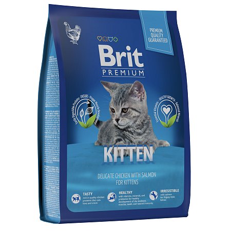 Brit Premium сухой корм для котят с курицей, 0,4 кг. фото