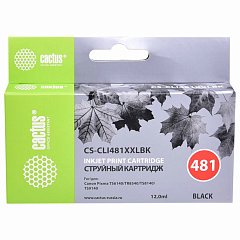 Картридж струйный CACTUS (CS-CLI481XXLBK) для Canon Pixma TR7540/TR8540/TS6140, черный фото