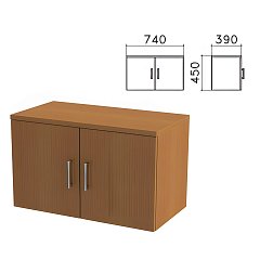 Шкаф-антресоль "Монолит", 740х390х450 мм, цвет орех гварнери, АМ01.3 фото