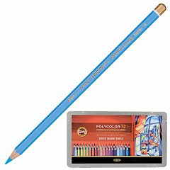 Карандаши цветные художественные KOH-I-NOOR "Polycolor", 72 цвета, 3,8 мм, металлическая коробка, 3827072001PL фото