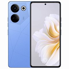 Смартфон TECNO CAMON 20, 2 SIM, 6,7", 4G, 64/32 Мп, 8/256 ГБ, синий, стекло, TCN-CK6N, TCNKL6.8.128.BK фото