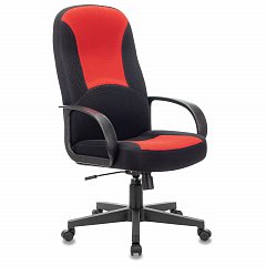 Кресло офисное BRABIX "City EX-512", ткань черная/красная, TW, 531408 фото