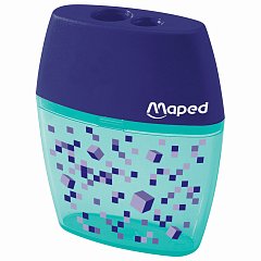 Точилка с контейнером MAPED (Франция) "Pixel Party", 2 отверстия, яркий цвет корпуса, 035023 фото