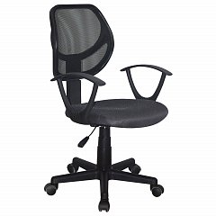 Кресло компактное BRABIX "Flip MG-305", ткань TW, серое/черное, 531951 фото