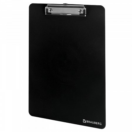Доска-планшет BRAUBERG "SOLID" сверхпрочная с прижимом А4 (315х225 мм), пластик, 2 мм, ЧЕРНАЯ, 226822 фото