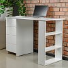 Стол письменный/компьютерный BRABIX "Scandi CD-016", 1100х500х750 мм, 4 ящика, белый, 641891, ЦБ013707-1