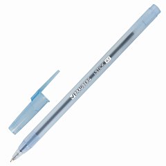 Ручка шариковая BRAUBERG "i-STICK" СИНЯЯ, пишущий узел 0,7 мм, линия письма 0,35 мм, 143442 фото