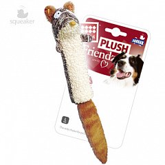 Игрушка для собак Белка с пищалкой 29см, серия PLUSH FRIENDZ фото