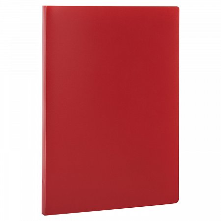 Папка с пластиковым скоросшивателем STAFF, красная, до 100 листов, 0,5 мм, 229229 фото