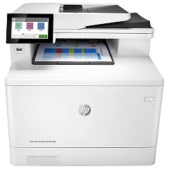 МФУ лазерное ЦВЕТНОЕ HP Color LJ Enterprise M480f "4 в 1", А4, 27 стр./мин., 55000 стр./мес, ДУПЛЕКС, ДАПД, сетевая карта, 3QA55A фото