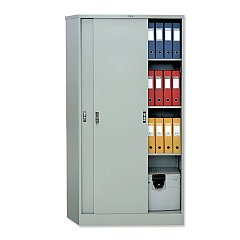 Шкаф металлический офисный купе ПРАКТИК "АМТ-1891", 1830х915х458 мм, 48 кг, 3 полки, разборный, AMТ-1891 фото