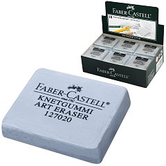 Ластик-клячка художественный FABER-CASTELL, 40х35х10 мм, серый, 127220 фото