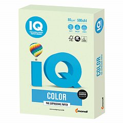 Бумага цветная IQ color, А4, 80 г/м2, 500 л., пастель, светло-зеленая, GN27 фото