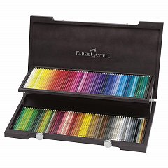Карандаши цветные акварельные художественные FABER-CASTELL "Albrecht Durer", 120 цветов, деревянный ящик, 117513 фото
