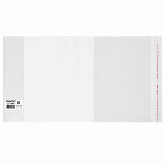 Обложка ПП 210х380 мм для тетрадей и дневников, ПИФАГОР, универсальная, КЛЕЙКИЙ КРАЙ, 80 мкм, штрих-код, 229342 фото