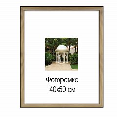 Рамка премиум 40х50 см, дерево, багет 18 мм, "Sasha", светло-коричневая, 0011-16-0000 фото