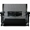 Кресло офисное МЕТТА "SAMURAI" S-3.05, с подголовником, сверхпрочная ткань-сетка, черное