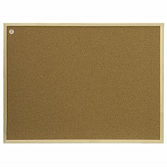 Доска пробковая для объявлений 100x200 см, коричневая рамка из МДФ, 2х3 OFFICE, (Польша), TC1020 фото