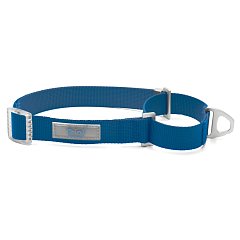 Ошейник-мартингейл (полуудавка) для собак нейлоновый "Стандарт" M, синий, 20*380-540мм, Triol фото