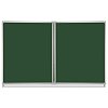 Доска для мела магнитная 3-х элементная 100х150/300 см, 5 рабочих поверхностей, зеленая, STAFF, 238009