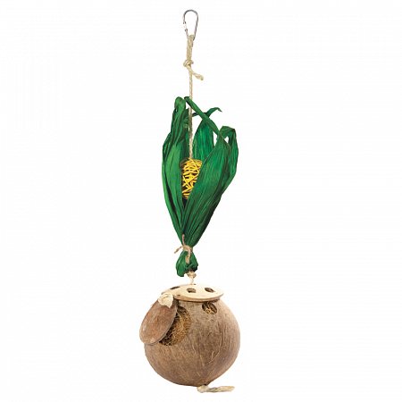Домик NATURAL для птиц из кокоса "Чудо-кокос", 425/455*d110мм, Triol фото