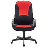 Кресло офисное BRABIX "City EX-512", ткань черная/красная, TW, 531408