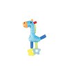 Плюшевая игрушка с пищалкой и элементами EVA "Радужный пони" голубая, 27 см