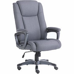 Кресло офисное BRABIX PREMIUM "Solid HD-005", нагрузка до 180 кг, ткань, серое, 531823 фото