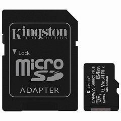 Карта памяти microSDXC 64 GB KINGSTON Canvas Select Plus, UHS-I U1, 100 Мб/с (class 10), адаптер, SDCS2/64GB фото