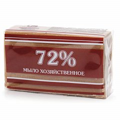 Мыло хозяйственное 72%, 200 г (Меридиан) "Традиционное", в упаковке фото