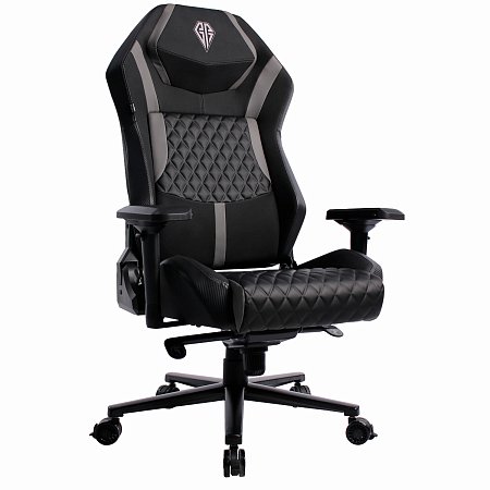 Кресло BRABIX PREMIUM "Core GM-160", мультиблок, 4D подлокотники, литой поролон, черное/серое, 532952 фото