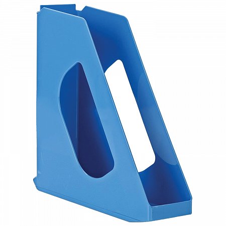 Лоток вертикальный для бумаг ESSELTE "VIVIDA", ширина 72 мм, синий, 623937 фото