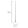 Стержень шариковый BRAUBERG 107 мм, с ушками, СИНИЙ, узел 0,7 мм, линия письма 0,35 мм, 170123