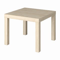Стол журнальный "Лайк" аналог IKEA (550х550х440 мм), дуб светлый фото