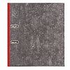 Папка-регистратор BRAUBERG, усиленный корешок, мраморное покрытие, 80 мм, с уголком, красная, 228029