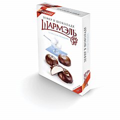 Зефир ШАРМЭЛЬ в шоколаде со вкусом пломбира, 250 г, картонная коробка, 1050204101 фото