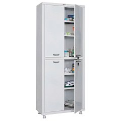 Шкаф медицинский 2-створчатый HILFE "МД 2 1670/SS" 1755х700х320 мм, белый, S26199203009 фото