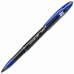Ручка-роллер Uni-Ball AIR Micro, СИНЯЯ, корпус черный, узел 0,5мм, линия 0,24мм, UBA-188-M BLUE фото