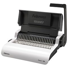 Переплетная машина для пластиковой пружины FELLOWES "PULSAR+", пробивает до 20 л., сшивает до 300 л., FS-56276 фото