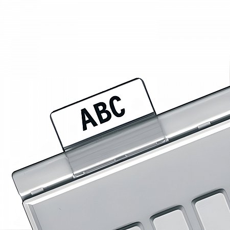 Картотечные индексные окна HAN (Германия), комплект 10 шт., для разделителей А4, А5, А6, прозрачные, НА9001 фото