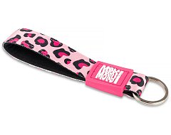 Брелок для ключей, Розовый леопард фото