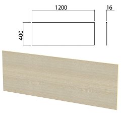 Экран-перегородка "Канц" 1200х16х400 мм, БЕЗ ФУРНИТУРЫ (код 640237), цвет дуб молочный, ЭК11.15 фото