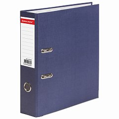 Папка-регистратор BRAUBERG "ECO", 75 мм, синяя, 221396 фото