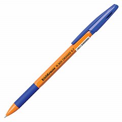 Ручка шариковая с грипом ERICH KRAUSE "R-301 Grip", СИНЯЯ, корпус оранжевый, узел 0,7 мм, линия письма 0,35 мм, 39531 фото