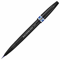 Ручка-кисть PENTEL (Япония) "Brush Sign Pen Artist", линия письма 0,5-5 мм, синяя, SESF30C-C фото