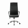 Кресло офисное BRABIX "Style EX-528", экокожа, хром, черное, 531947