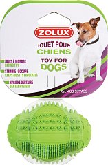 Золюкс Игрушка для собак, серия Дентал, овальный мяч, резина, 6 см фото