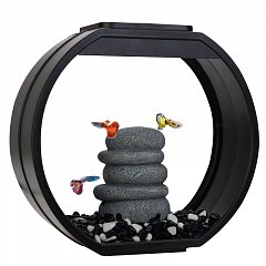 Аквариум "Deco O Mini UPG", 10л, черный, 334*142*310мм, AA-Aquariums фото