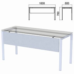 Царга к столам на металлокаркасе "Арго", шириной 1600 мм, серый фото