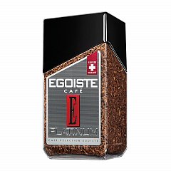 Кофе растворимый EGOISTE "Platinum", сублимированный, 100 г, 100% арабика, стеклянная банка, 8467 фото